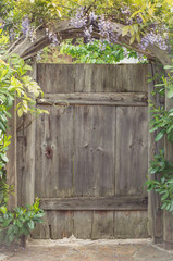 Old wooden wicket gate