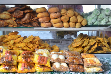 The roadside stall that selling traditional malaysian snack and breakfast.