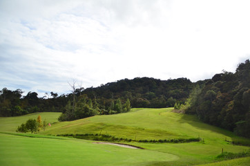 A golf court at Kundasang, Sabah.