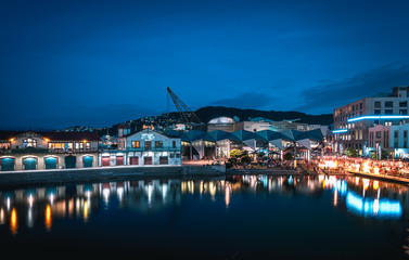 Fototapeta premium Night scenery of the Waterfront in Wellington City