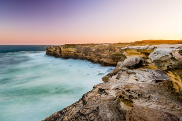 A peaceful evening along the coastline in Kamay Botany Bay