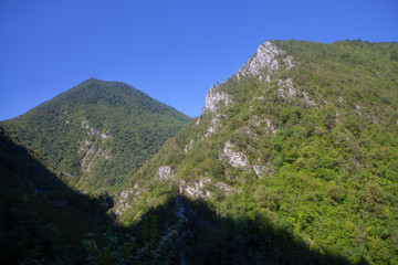 shadow on the green mountains