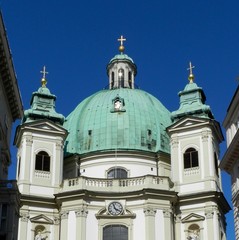 Fototapeta na wymiar Vienna, Austria, St. Peter's Church, Detail