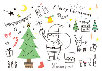 手描きのクリスマスイラスト