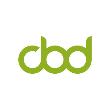 Simple Letter CBD logo vector icon template for CBD Cannabidiol Cannabis Hemp Marijuana Bussiness Consulting Health Company