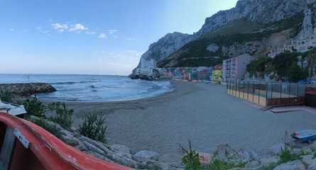 Fototapeta na wymiar Playa de los Genoveses en Gibraltar