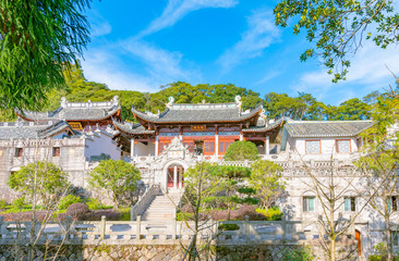 Temple Architecture in Mount Taimu, Ningde, Fujian Province, China