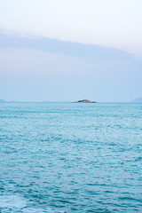 Sunset blues hour shantou city coastal scenery