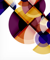 Abstract background, circle and triangle design round shapes overlapping. Geometric trendy template. Vector Illustration For Wallpaper, Banner, Background, Card, Book Illustration, landing page