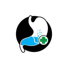 stomach care icon designs concept vector illustration