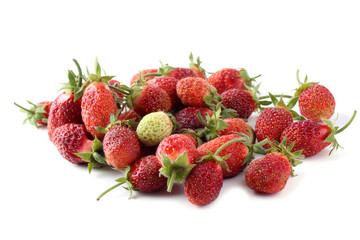 Strawberries isolated on white background