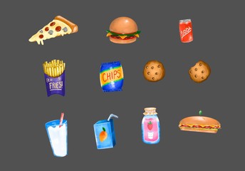 Junk Food Set