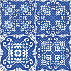 Antique portuguese azulejo ceramic.