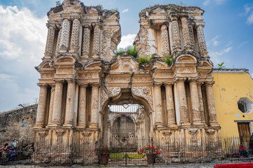 Ruinas de la iglesia del Carmen Antigua Guatemala.