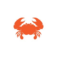 Crab icon vector illustration