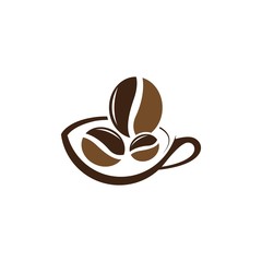 Coffee logo creative vector icon
