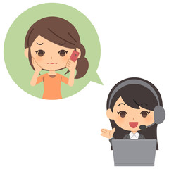 問題に対応するオペレーター