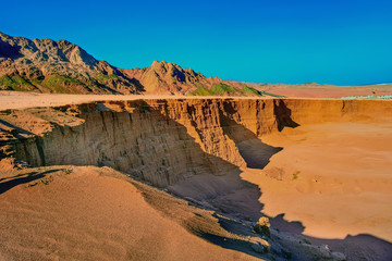 Road in the egyptian desert
