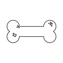 bone toy dog isolated icon vector illustration design