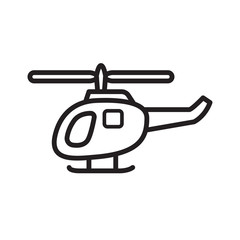 helicopter icon collection, trendy style