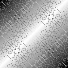 Creative monochrome background in modern technology style.