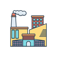 Color illustration icon for Industrial