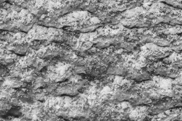 Fototapeta na wymiar gray decorative plaster background, stucco wall with copyspace, abstract wallpaper close up ,black and white texture macro