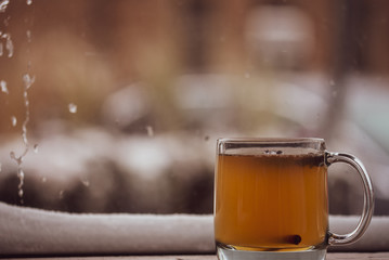 hot drink in winter