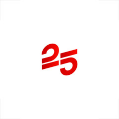 25 logo number twenty five design