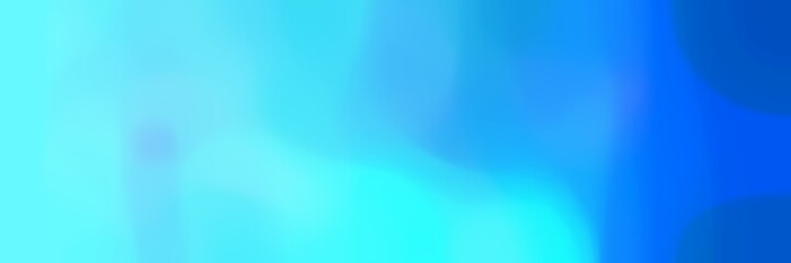 unfocused bokeh horizontal background bokeh graphic with light sky blue, strong blue and deep sky blue colors space for text or image