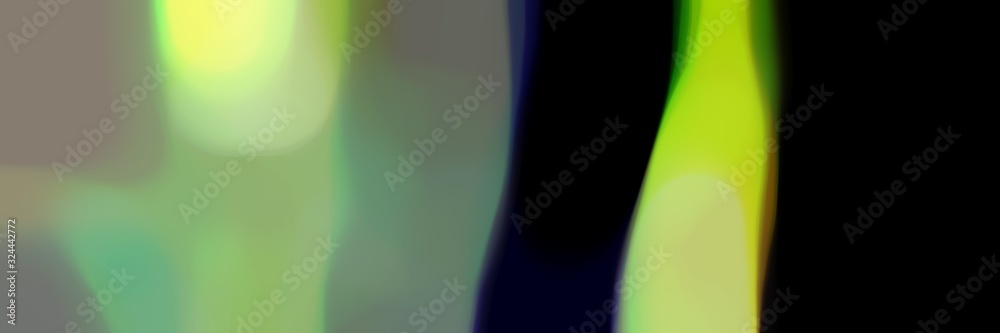 Poster blurred bokeh iridescent horizontal background texture with gray gray, black and dark khaki colors space for text or image