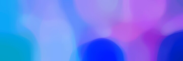 soft blurred horizontal background bokeh graphic with corn flower blue, dodger blue and medium blue colors space for text or image