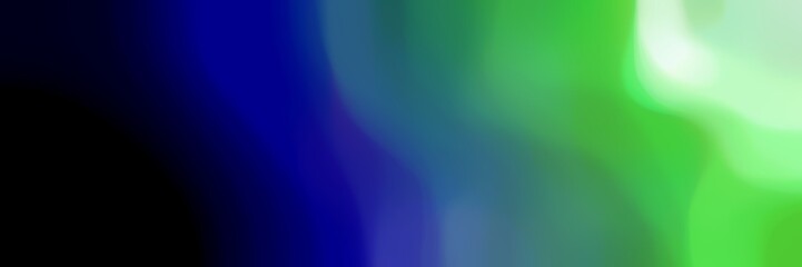 Obraz premium unfocused bokeh horizontal background with pastel green, moderate green and teal blue colors space for text or image