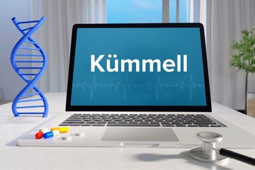 Kümmell – Medizin, Gesundheit. Computer im Büro mit Begriff auf dem Bildschirm. Arzt, Gesundheitswesen