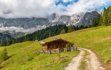 Fototapeta premium Scenic view in Austrian alps