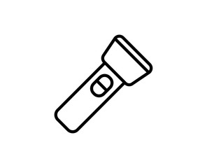 Flashlight line icon