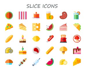 slice icon set