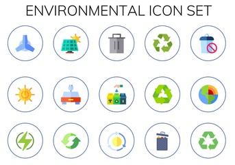environmental icon set © Anna