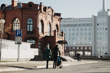 Obraz premium classical architecture of the city in the autumn