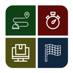 finish simple icons set