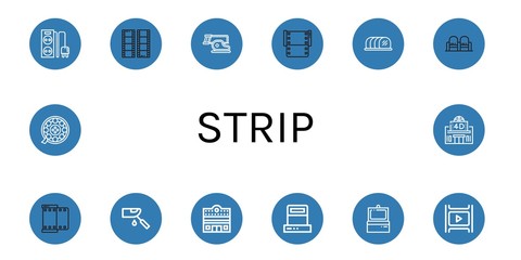 strip icon set