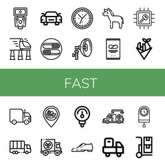 fast simple icons set