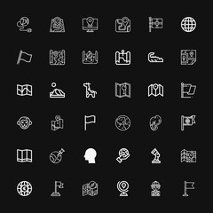 Editable 36 africa icons for web and mobile