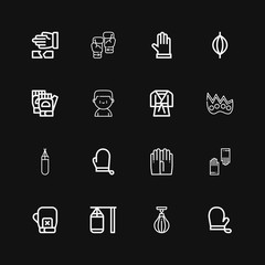 Editable 16 punch icons for web and mobile