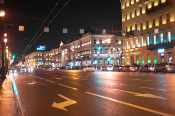 Fototapeta na wymiar Night St. Petersburg.