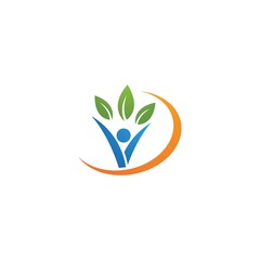 Healthy Life people Logo