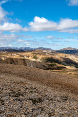 Volcanic mountains of Landmannalaugar in Fjallabak Nature Reserve. Iceland