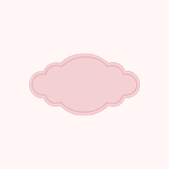 Vector of vintage frame. Empty vintage label frame.