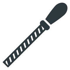 Carpentry file icon on white background