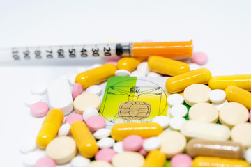 medizinische Versorgung, Krankenkasse, Tabletten